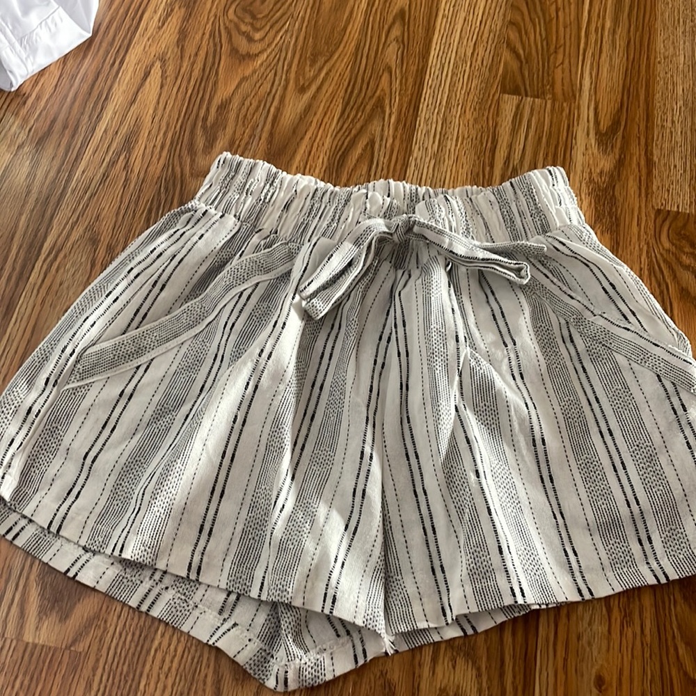 Striped Flowy Shorts